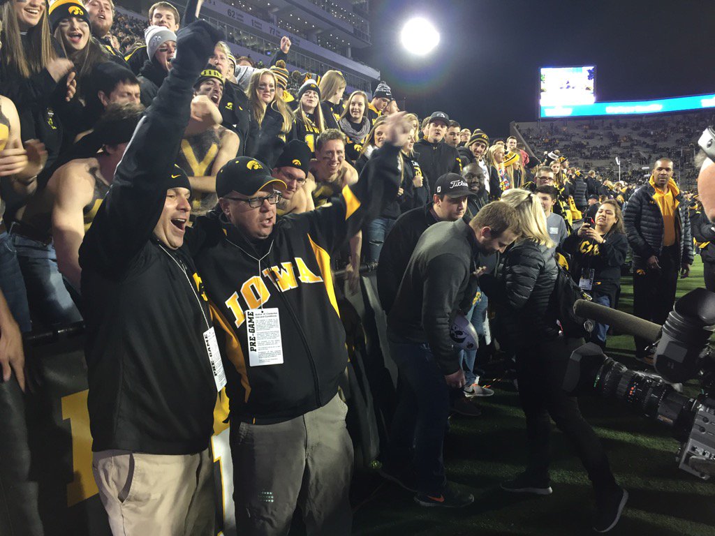 greg20yoder's tweet image. West High's own Colby Miller was the Stub Hub move of the game for the Iowa / Minnesota game last night.