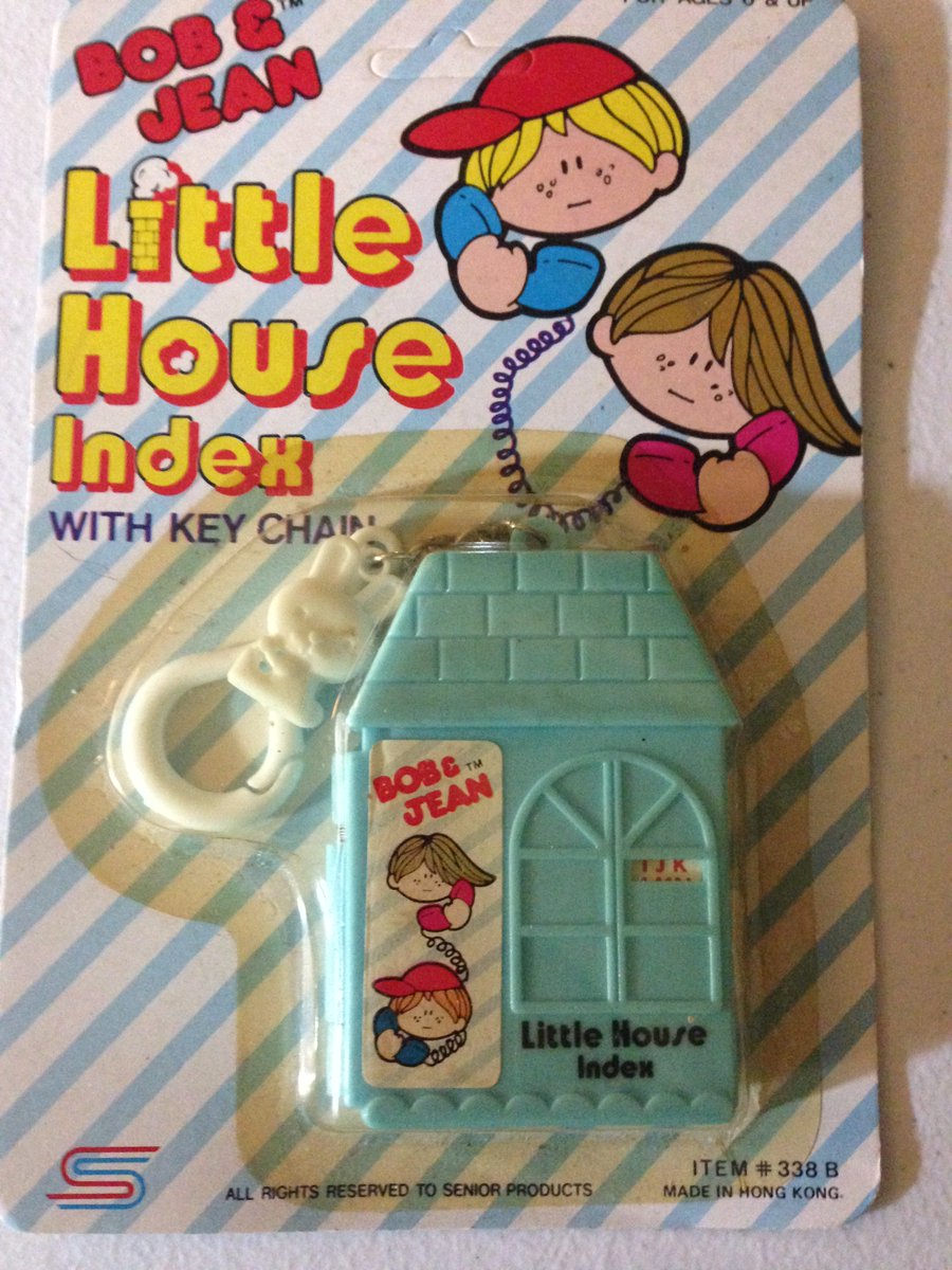 MittenShack's tweet image. NIP Bob &amp;amp; Jean Little House Index Blue Key Chain Phone Book Kids #Vintage #BOBJEAN ebay.com/itm/-/26214495… via @eBay