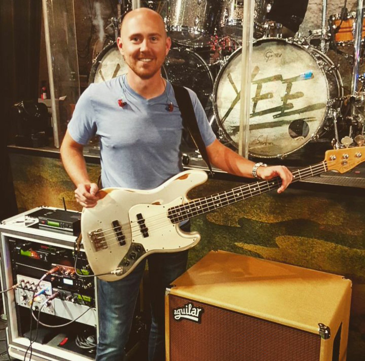 Adam_Romito's tweet photo. Nothing but sweet, thunderous tone from my @aguilaramp Tone Hammer 350 &amp; DB410 this weekend! https://t.co/PmVSffyi1i