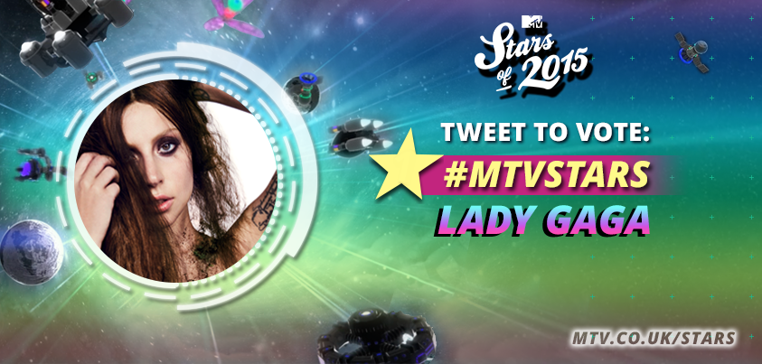 MTVMusicUK's tweet photo. #LittleMonsters! Last year's highest-ranking female... @LadyGaga! https://t.co/1hbb1gB5GH

VOTE: #MTVStars Lady Gaga https://t.co/fcuKhSBzbp