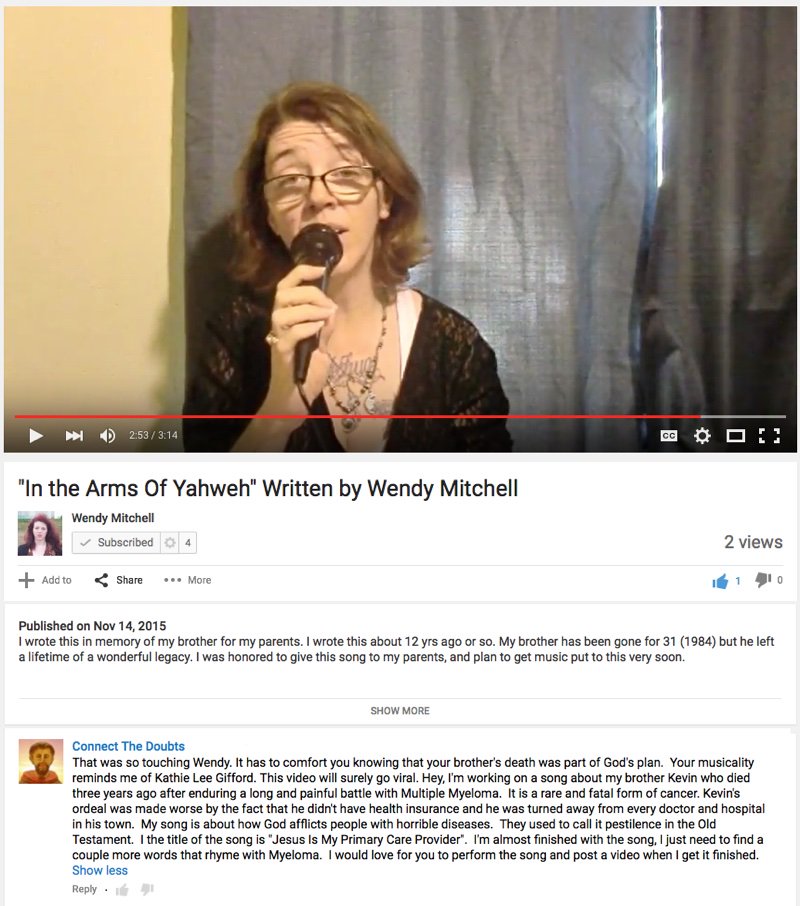 defrockyourself's tweet photo. Jesus is my Primary Care Provider.  My comment to a Christian Youtuber this morning. https://t.co/4VI4YJRxGn