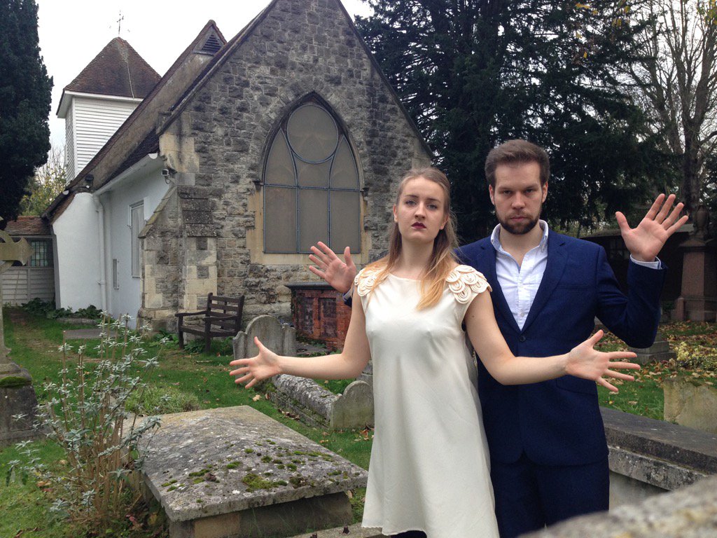 VSigurdar's tweet photo. Performing at Saint Mary's Church. Jazz hands are never inappropriate #strongandwrong https://t.co/J3ySttPM0j