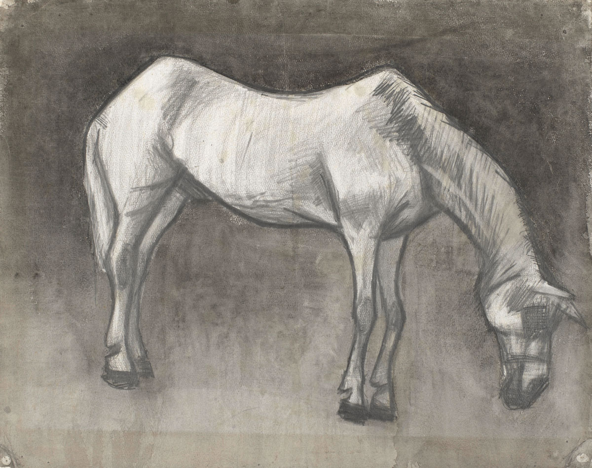 Vincent 15 Nov 1878: “Poor horse, the old faithful servant, stands patient &amp; submissive, but courageous nonetheless”