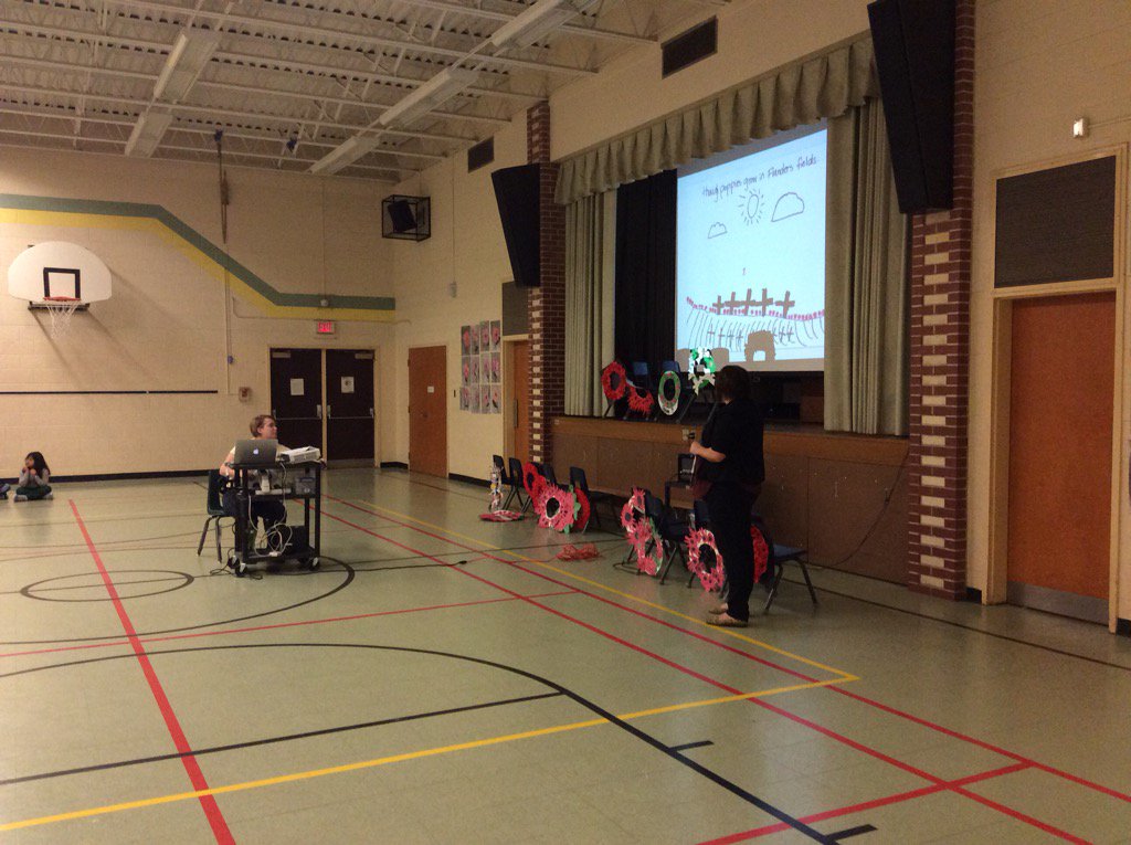 Remembering our fallen soldiers and honouring veterans during Remembrance Day Ceremony.