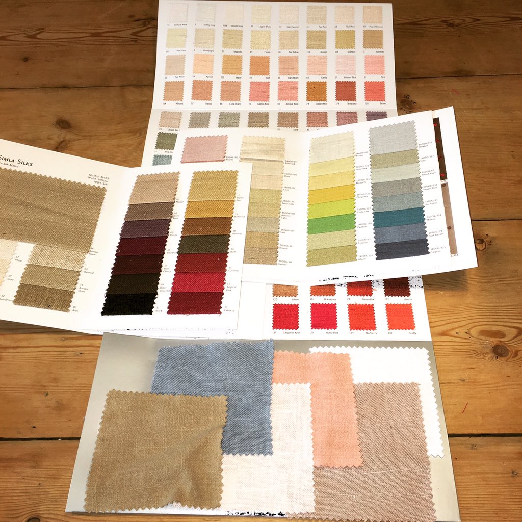 Range planning my sample collection for Spring '16 #fabric #colour @jamesharefabric @linenfabrics