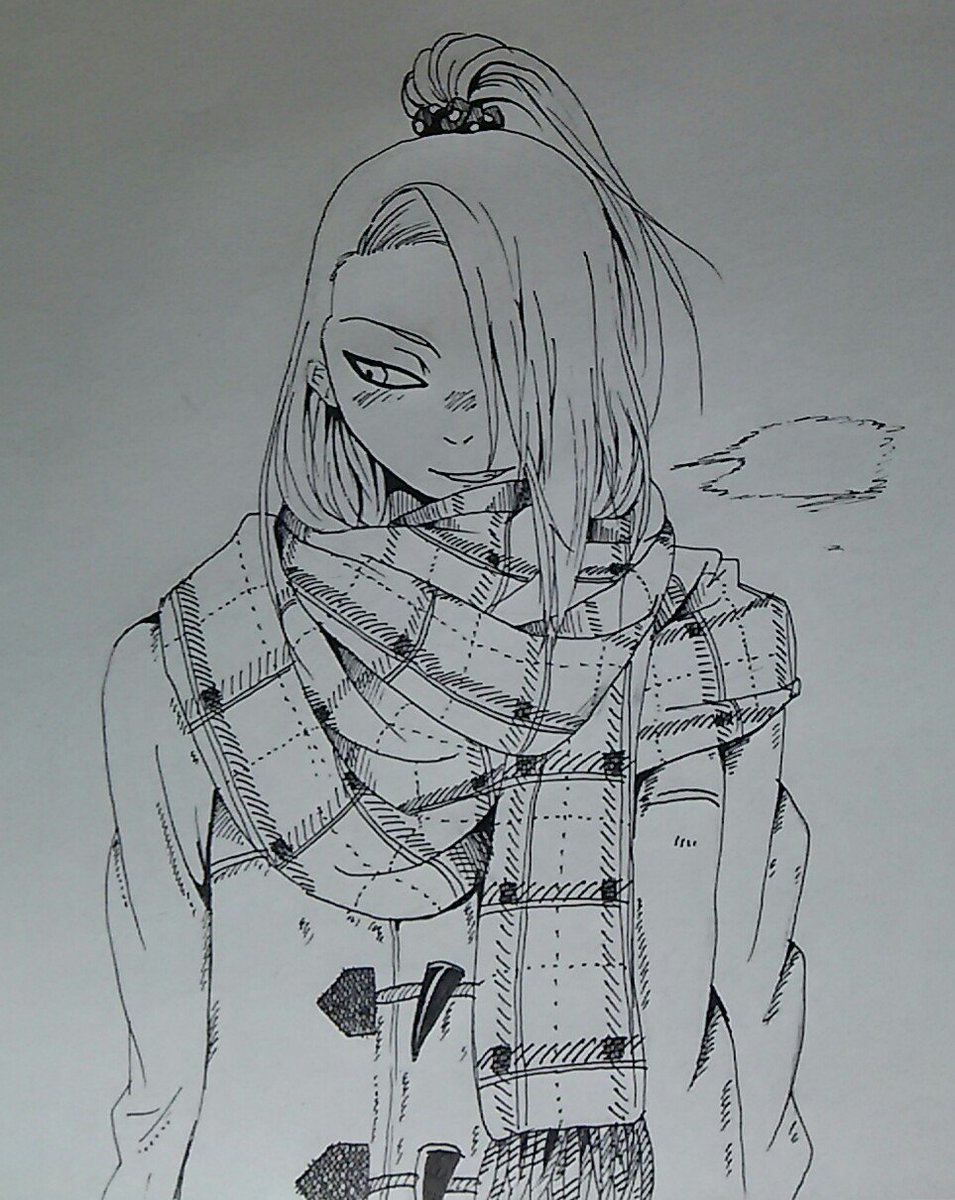 #暁オンリー深夜の真剣お絵かき60分1本勝負
【マフラー】
前回マフラー描いてしまったので芸コンでお揃いっぽくしてみた
少し時間あまったので不死コンも…… 