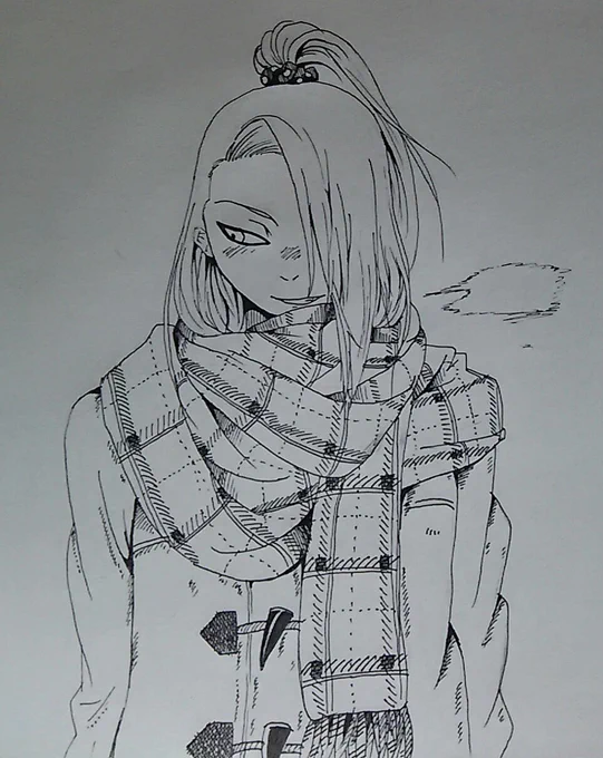 #暁オンリー深夜の真剣お絵かき60分1本勝負
【マフラー】
前回マフラー描いてしまったので芸コンでお揃いっぽくしてみた
少し時間あまったので不死コンも…… 