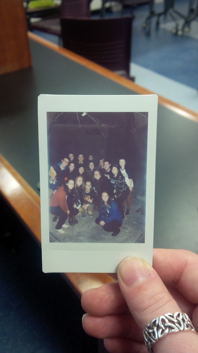 Mizzneale's tweet photo. #tb to a great session yesterday on geocacheing! #RLC2015 #polariod #latertweet https://t.co/99xGl3t22c