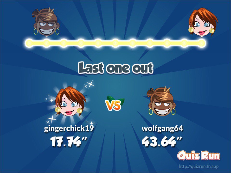 gingerchick14's tweet photo. I finished 1st at the bronze tournament in Quiz Run. My username is gingerchick19 https://t.co/CZEGU7avOd https://t.co/UbiNaAAzu3