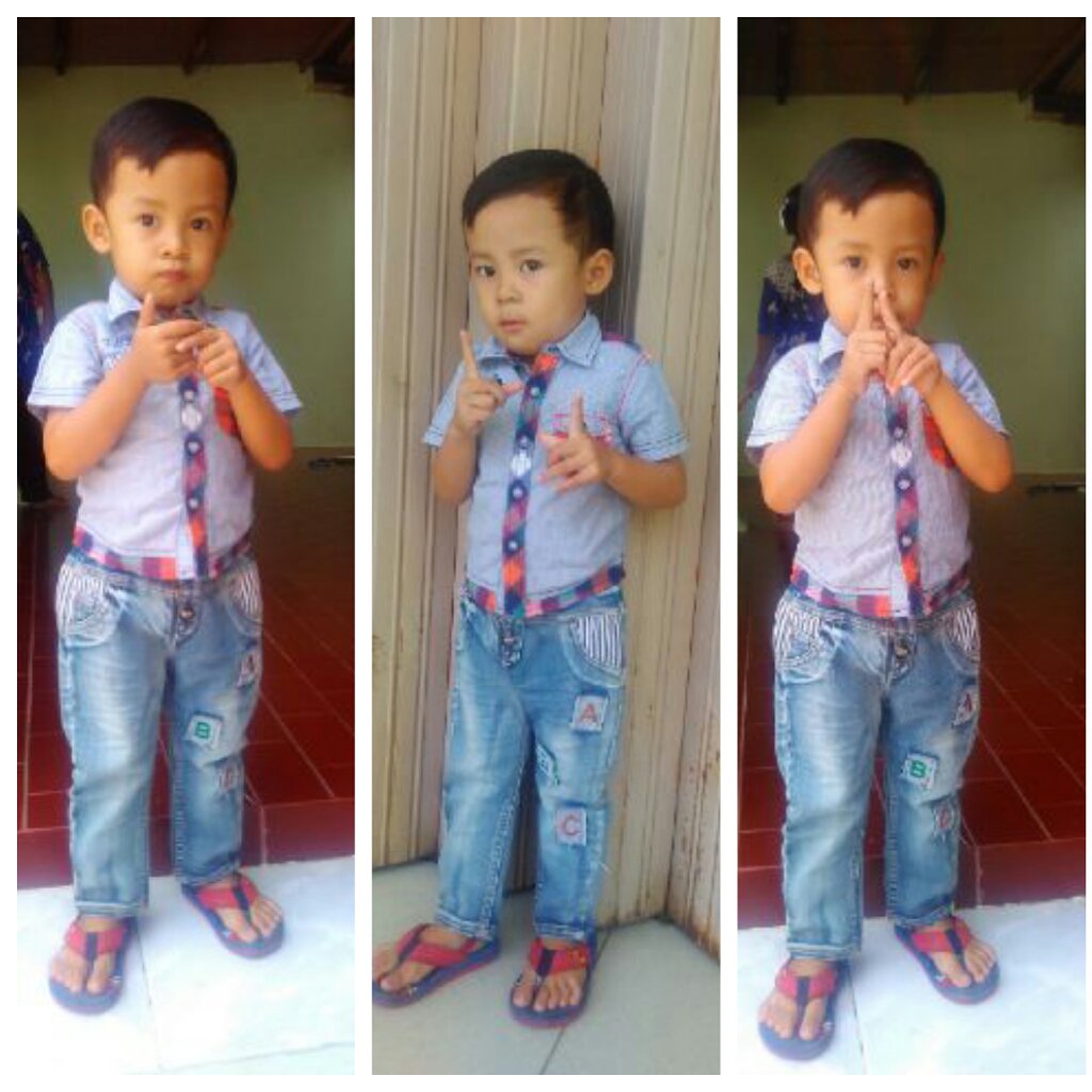 Bajunya dah kekecilan 😁