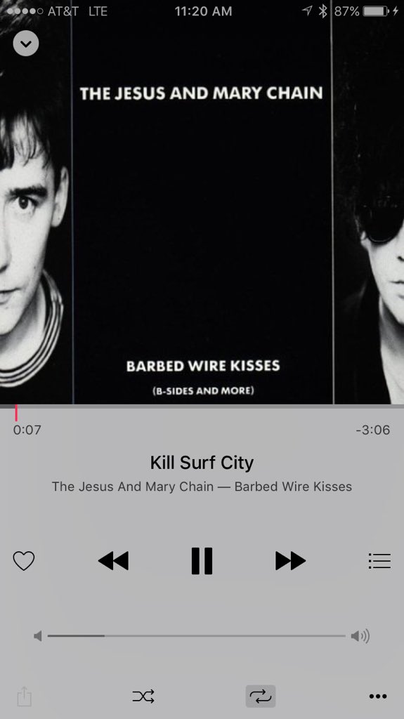 BeardedSteven's tweet photo. Listening to The Jesus and Mary Chain on Sunday counts as going to church right? 🙏🏼😎 #KillSurfCity https://t.co/otRFTghfpj