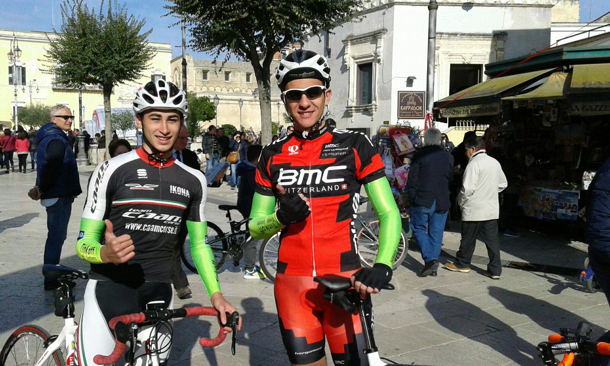 Uscita in bici per due junior. Alessandro Grieco e Giuseppe Iacovone.
