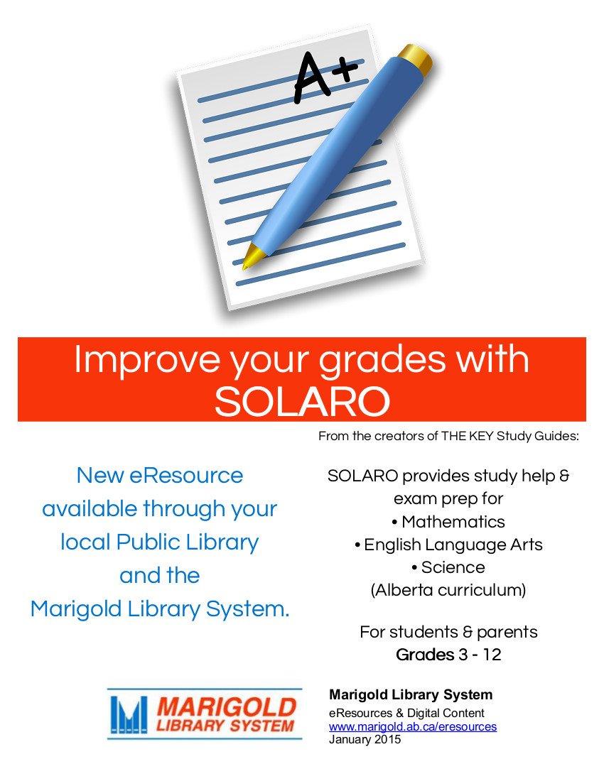 Do you know any students needing a little extra help with their classes or exams?  Check out Solaro!  Now available!