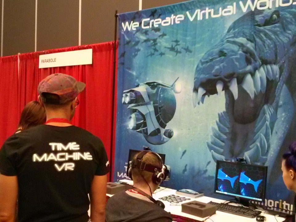 meta4interact's tweet image. #TimeMachineVR is on at #MIGS15 ! Booth 210, come check us out! :)