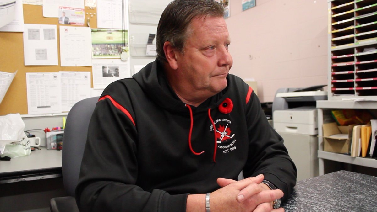 sarah_dougan13's tweet photo. Got the opportunity to interview the president of George Bray Sports Association. Truly an amazing man  #KIN2298 https://t.co/z1Nlzw9jpg