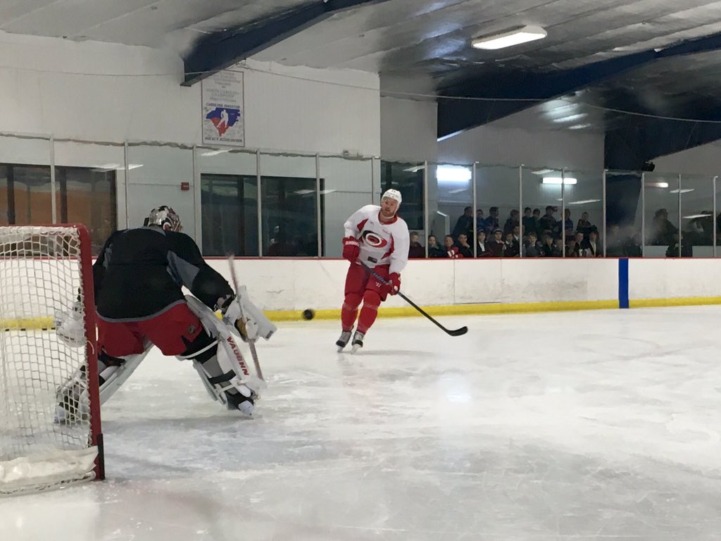 The Canes are on the ice at RalCenterIce this afternoon. https//t.co