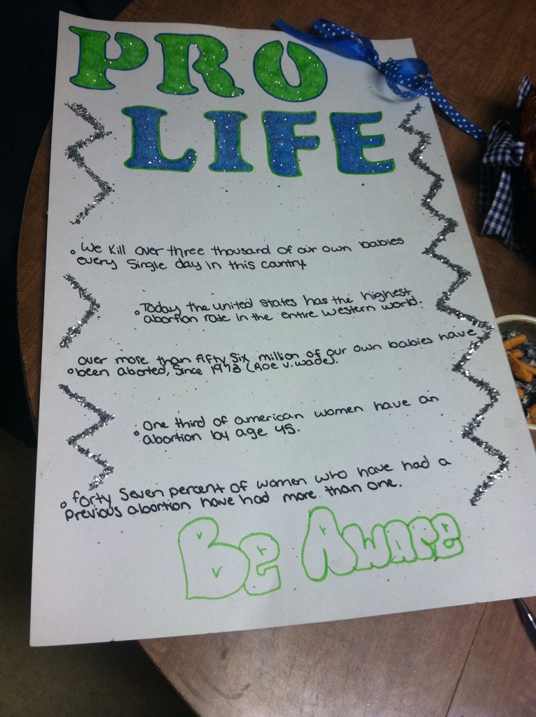 #Prolife #savingbabies #beaware #onedayatatime #onelove #abortionawareness #seniorproject