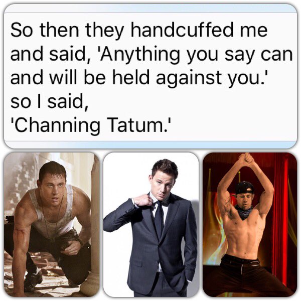 PolePixie_'s tweet photo. Cuff me up 😉 @channingtatum https://t.co/ICjlc14us7