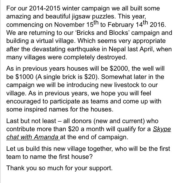 sanctuary4kids's tweet image. Our winter campaign 'Bricks &amp;amp; Blocks' starts TODAY until 14th Feb. Happy building! #S4K sanctuaryforkids.org/index.php?opti…