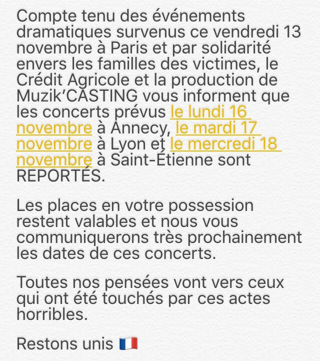 RAPPEL ! 
#Annecy #Lyon #SaintEtienne
