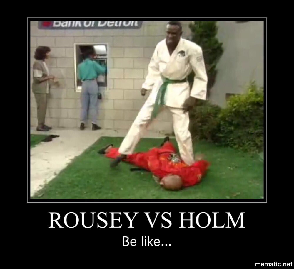 DirtyChewbacca's tweet photo. @DTMPodcast #UFC193 #RouseyVSholm #practiceyourart #silence https://t.co/9YkC1LodoU