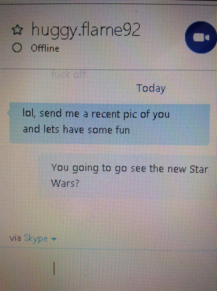 MrBlisterss's tweet image. This Robot prostitute on Skype isn't going to see the new Star Wars!! Unbelievable