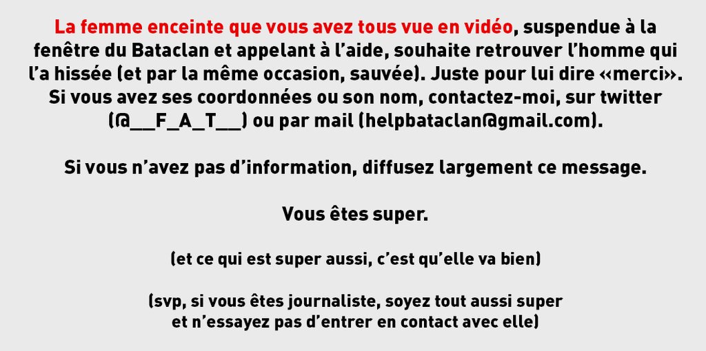 tony_st_laurent's tweet photo. RT 
#bataclan #rechercheparis #parisrecherche https://t.co/MhAZaxgnmH