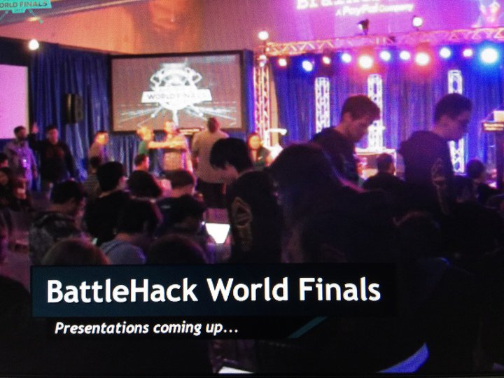 paypaldev's tweet photo. The 2015 #Battlehack World Final presentations are only moments away from starting! https://t.co/jFX1S5B2lI https://t.co/8eHU1GWHcZ
