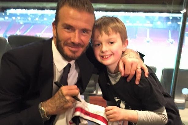 MENnewsdesk's tweet image. Brave boy born with heart defects meets United legend David Beckham: bit.ly/1HS8tcp