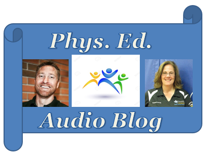 LynnHefele's tweet photo. New PhysEd Audio Blog features @doug_gleddie & @mrobPE https://t.co/EgMeU5Qsz3 #Fit4PHYSED #BestpartofmyWeek #physed https://t.co/PaBZKTRXfW