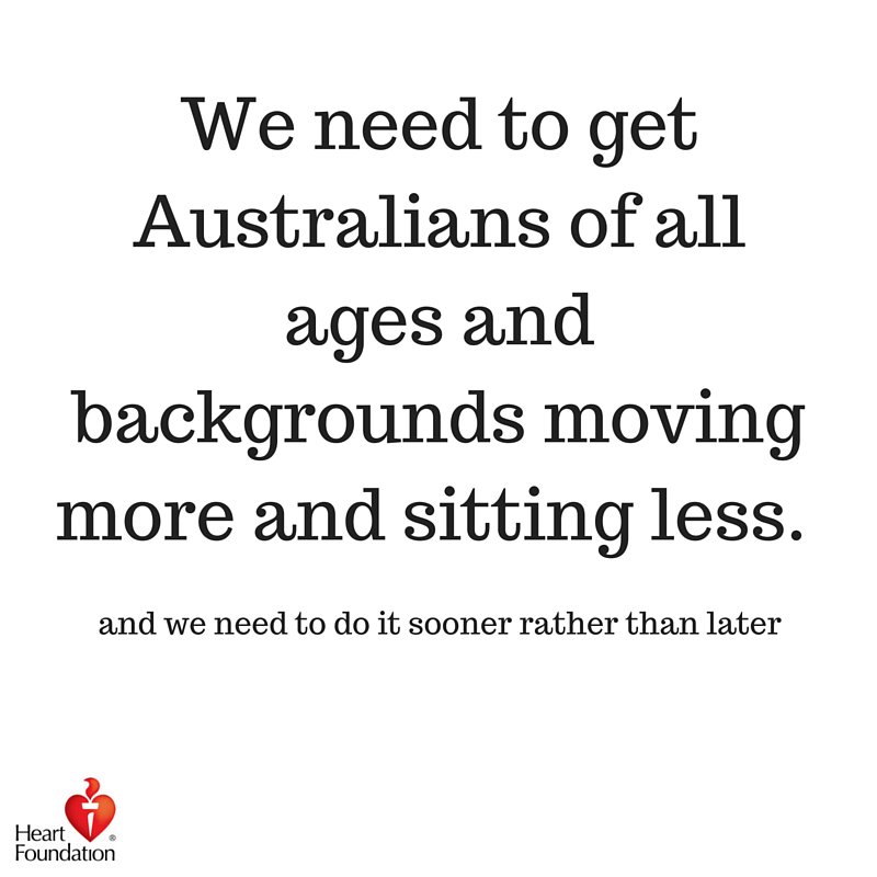 heartfoundation's tweet photo. We believe that Australia needs a physical action plan, so we've launched #movemoresitless https://t.co/nUSYSgEdMz https://t.co/aawahHATPs