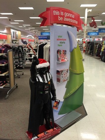 Even the dark side gets into the spirit!