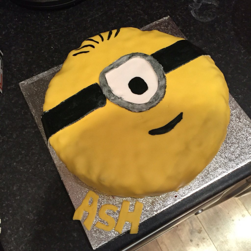 Lynda_ODonoghue's tweet image. Chocolate biscuit cake for my lovely wife's birthday tomorrow - made by my own fair hands #bakingstuff #minions