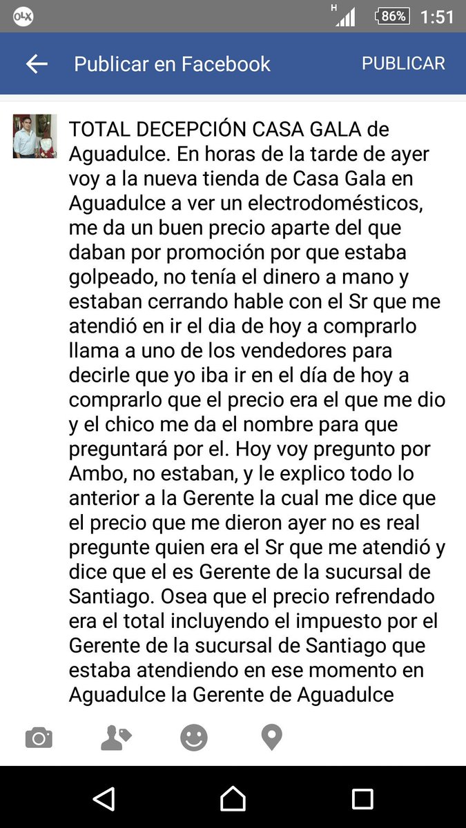 kjpinzon06's tweet photo. Esto me paso hoy en @casa_gala de aguadulce, hay que respetar al consumidor  @TonyBorace @ammievazquez https://t.co/5dFGtNaKwa