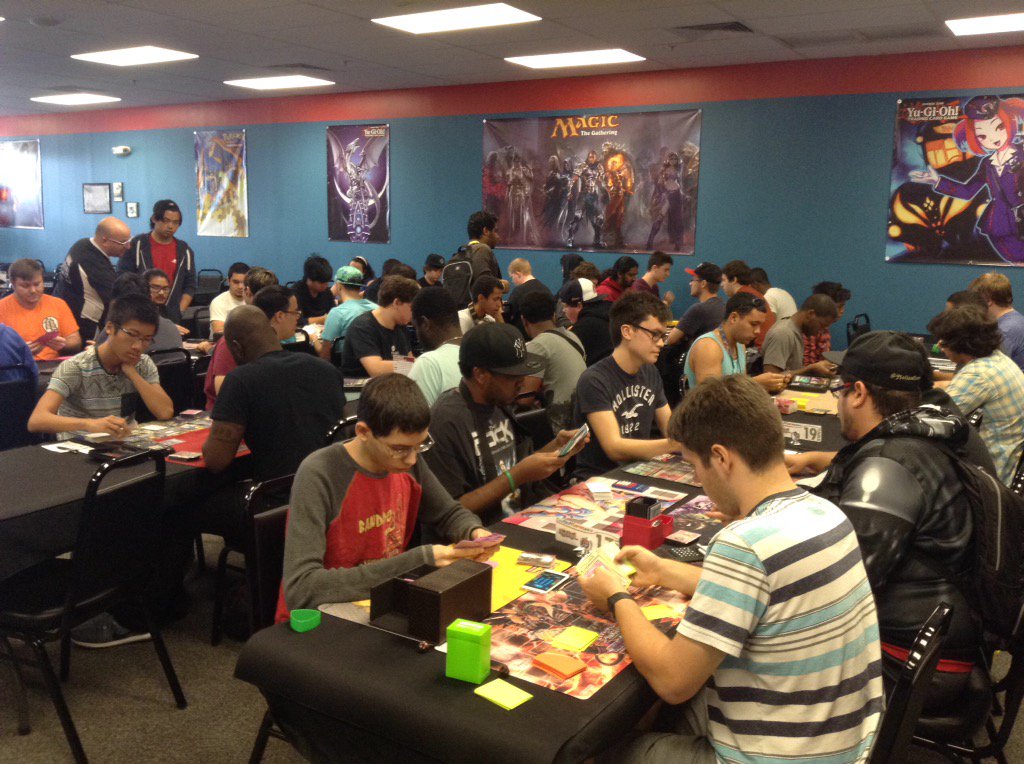 CSGMaitland's tweet photo. #YuGiOh Duelists in full force! #CoolStuffGames #DimensionofChaos #TCGlife https://t.co/lANi3DWzxc