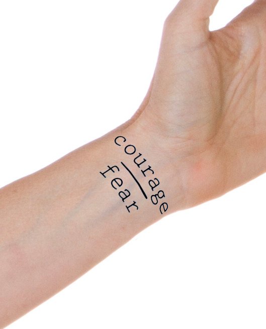 Courage tattoo URBANTATTOOS STUDIO in 2023  Hand tattoos for guys Courage  tattoos Wrist tattoos for guys