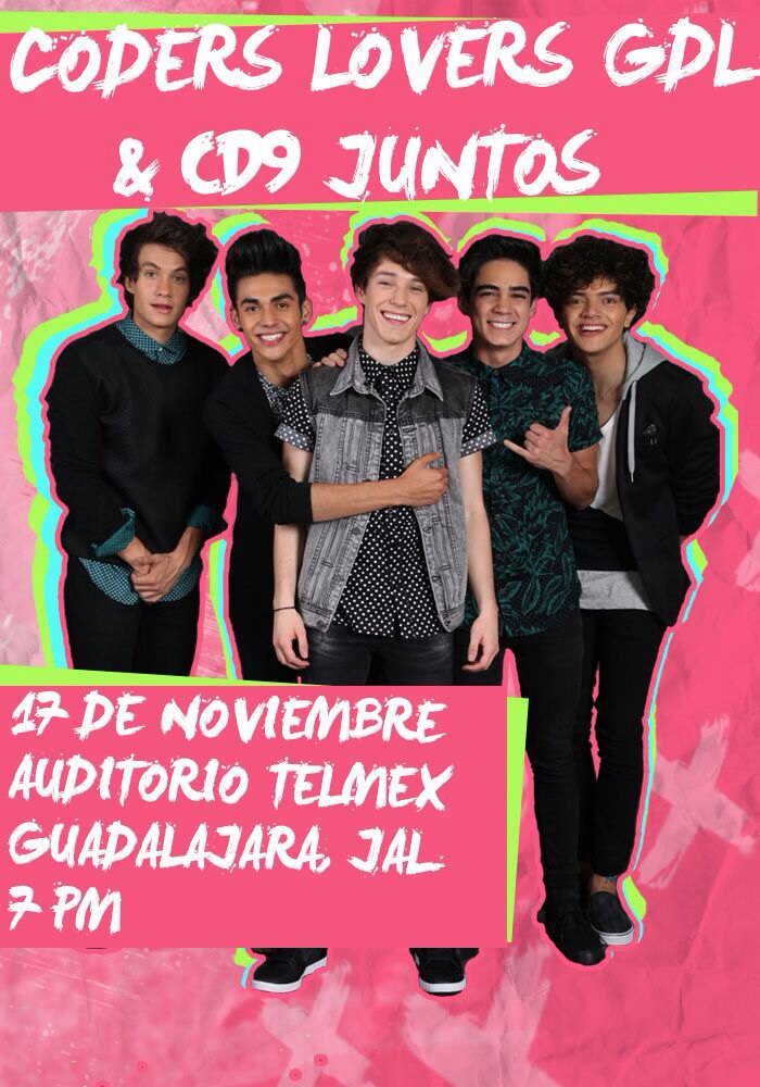 CodersLGDLOffic's tweet image. ¡2 DÍAS! ¿Listos para ver a @somosCD9 este Martes 17 de Noviembre? 🆑😍 #CoderPower