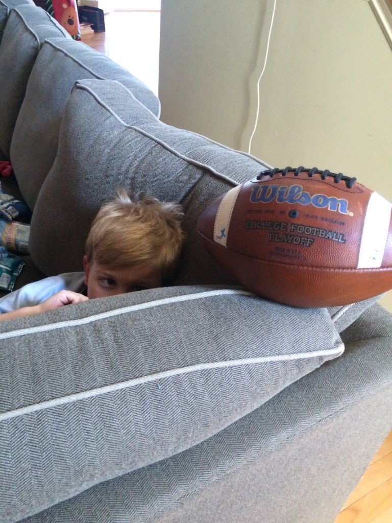 tamcarr21's tweet photo. Michigan captains Joe Kerridge and Joe Bolden came by to give chad yesterday's game ball. Go Blue! #chadtough https://t.co/bFSJmaKfHw