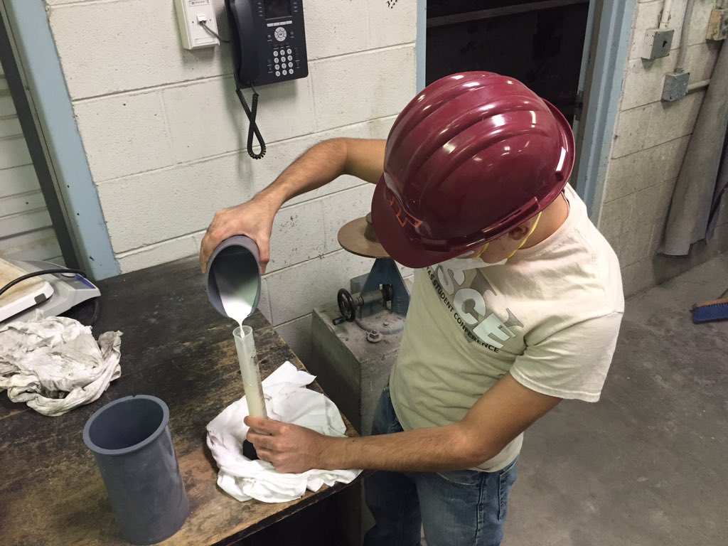 VTConcreteCanoe's tweet photo. Mixing things up a bit in our first mix testing session! https://t.co/9z1fGCdC9i