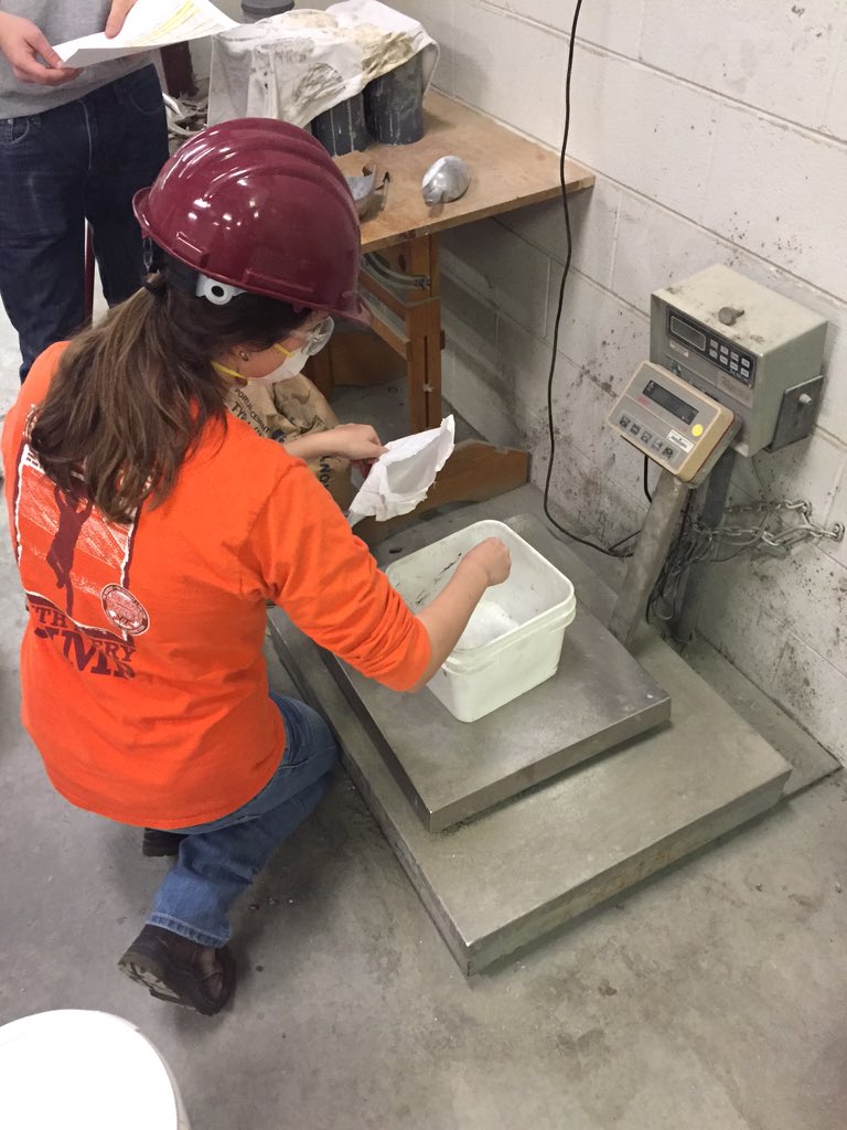 VTConcreteCanoe's tweet photo. Mixing things up a bit in our first mix testing session! https://t.co/9z1fGCdC9i