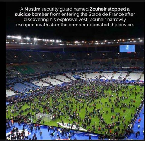Geniustechw's tweet image. Did u hear about the Muslim security guard who saved hundreds of innocent lives during last night's attack in Paris?