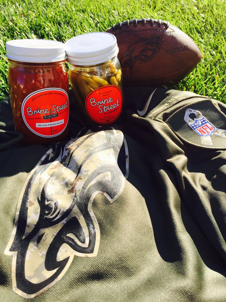 BrineStPicklery's tweet photo. Spice up your game day with some #HellishRelish and don't forget to send a #SaluteToService! #SundayEatz #GoBirds https://t.co/8v7QZmoSoF
