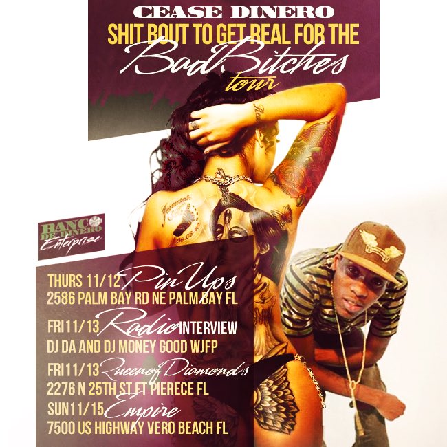 CeaseDinero's tweet photo. Tonight I'm In Vero Beach Club Empire #ShitsBoutToGetReal https://t.co/FM3N95uMvz
