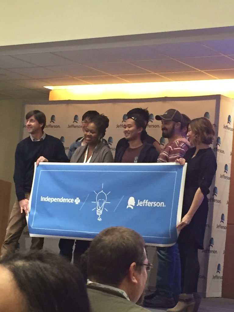 joelles411's tweet photo. Congratulations #swarm for third place #HealthHackPHL @PhilauSDMBA @natwnixon @hybridthinkers https://t.co/Kiz7KsCsTJ
