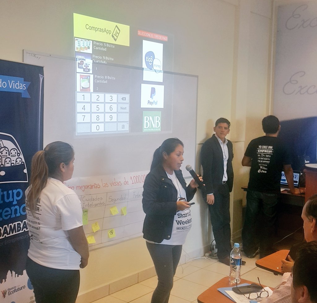 swcbba's tweet photo. EXCELENTE PRESENTACIÓN Y VALIDACIÓN DE: "COMPRAS APP"
#GSB2015 #SW2015 #SWCOCHABAMBA https://t.co/Ft71qh3pXJ
