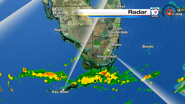 Heavy rain focused in the Florida Keys today. Tune in tonight at 5p, 6pm & 11pm. @TrentAricTV has your forecast. https://t.co/QfUR5PDrGT