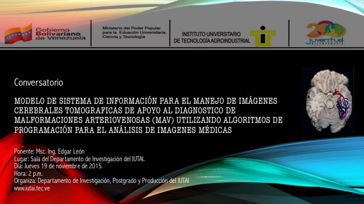 JoseCristancho's tweet photo. #IUTAI Conversatorio #Investigación #MAV jueves 19 de noviembre  2p.m. https://t.co/f1VWBFehxB