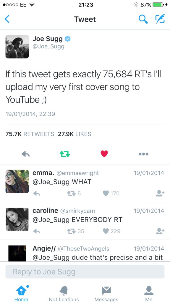 emsicless's tweet photo. I recommended Justin Bieber #JOESUGGSING #TimeToSingSugg @Joe_Sugg https://t.co/dNeA3ARv8o