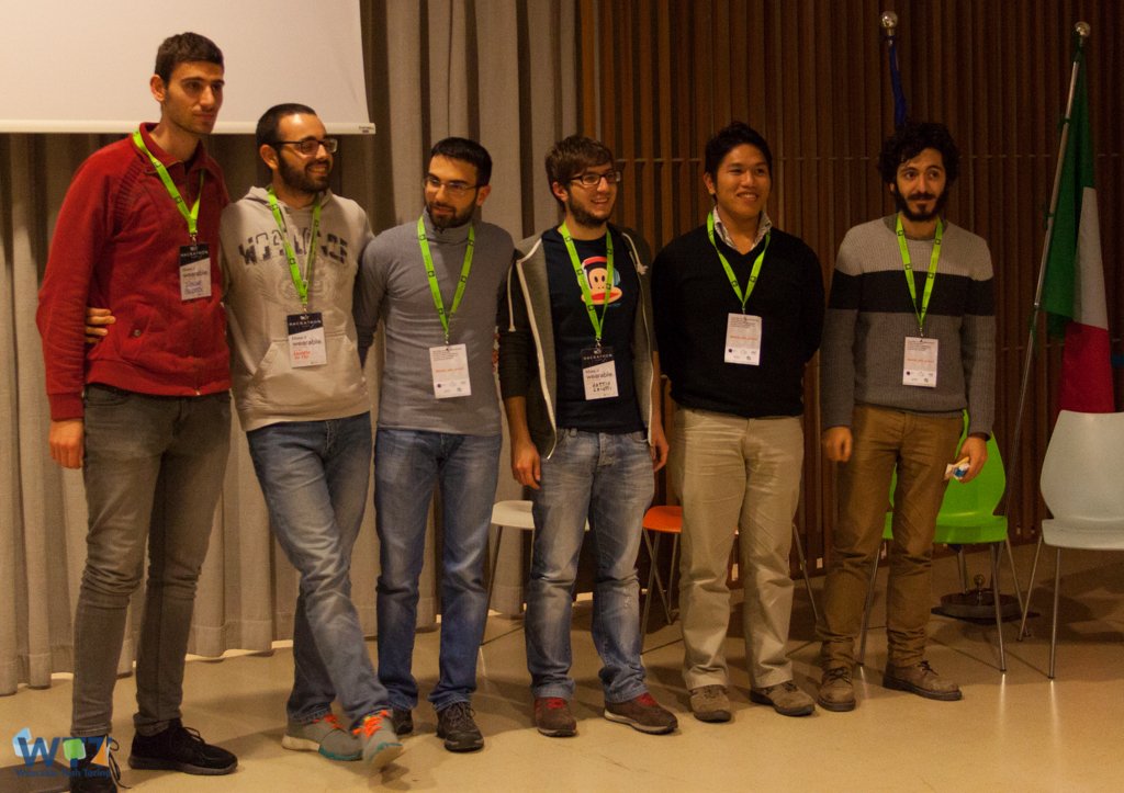 Wearable_Torino's tweet photo. Ecco i vincitori dell'#Hackathon per il Miglior Hardware e il Miglior Design con il progetto KODALI BAND! #WTTorino https://t.co/PGXBbCxGDd