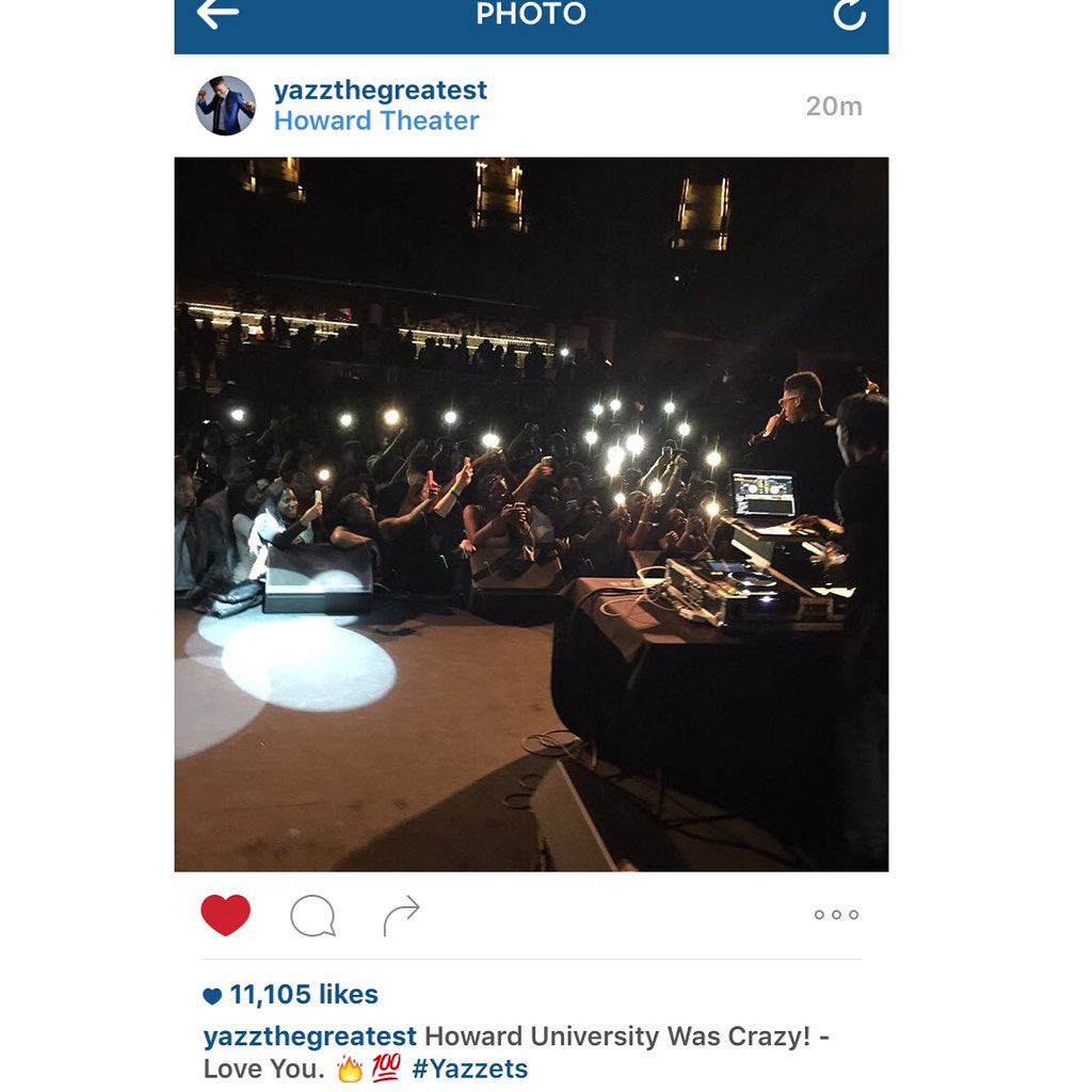 ELITE_DP's tweet photo. #Yazz from #Empire turned up #REGGAEFESTDC last night at #TheHowardTheatre ππ₯π₯ #EpicCollegeTour #HowardUniversity https://t.co/9jVTyZEvhA